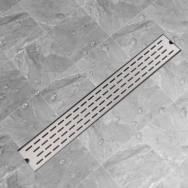 Gerade Duschrinne Linien 830x140 mm Edelstahl